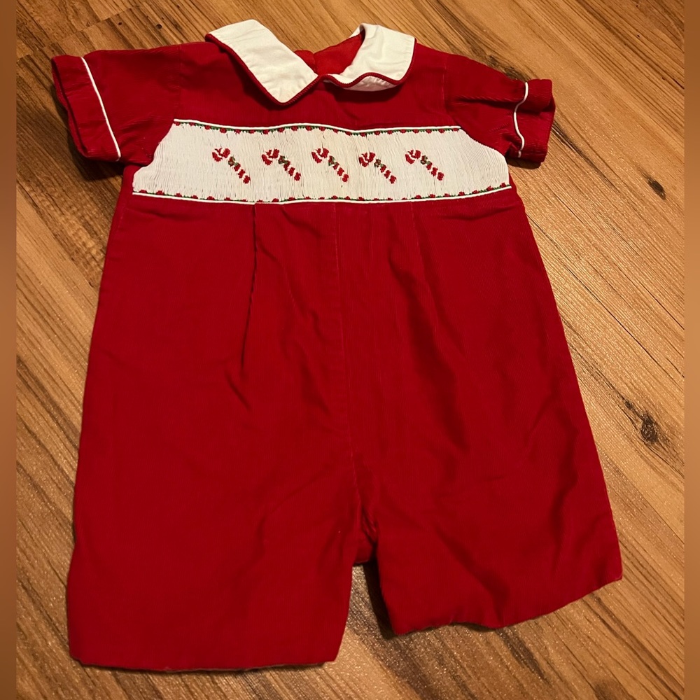 Boys 6mo Classics by Anavini Christmas Romper